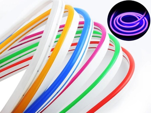 NEON Mono 12V LED pásik na meter 5/12mm FIALOVÝ
