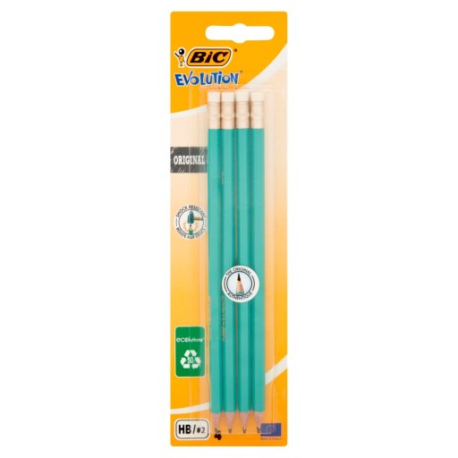 BIC Evolution grafitová ceruzka s gumou HB 4 ks