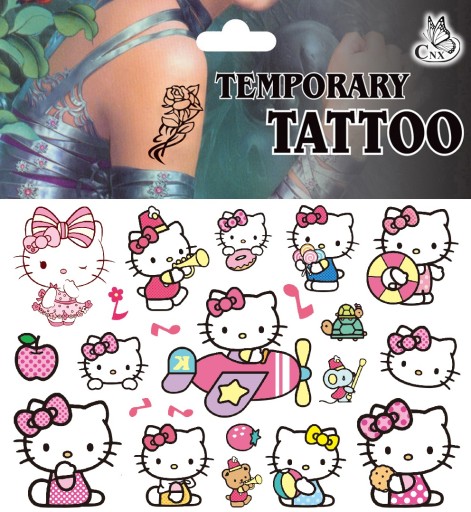 TETOVANIE PRE DETI HELLO KITTY BIRTHDAY CG257