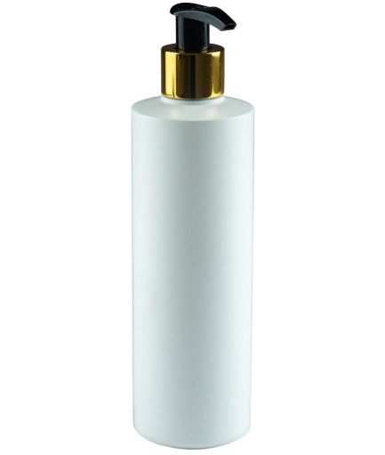 300ml fľaša s pumpičkou, HDPE, 24/410, biela