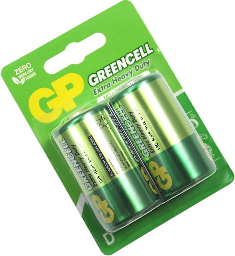 BATÉRIA R20 GREENCELL 1,5V BLISTER 2KS