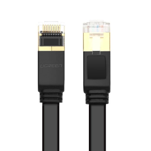 Internetový kábel Ethernet RJ45 Cat 7 STP LAN 10 Gbps, 3 m, čierny