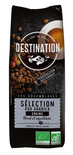 Destinácia Kávové zrná 100% Arabica 250g - EKO