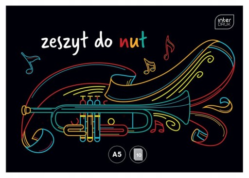 Zošit s notami A5, 16 listov