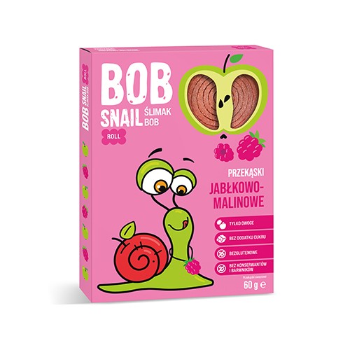 Jablko malinový snack bez cukru 60g BOB SLIMÁK