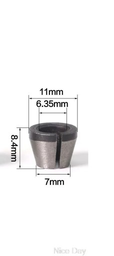 Klieština 6,35 pre Makita 11x8,4x7mm pre frézku