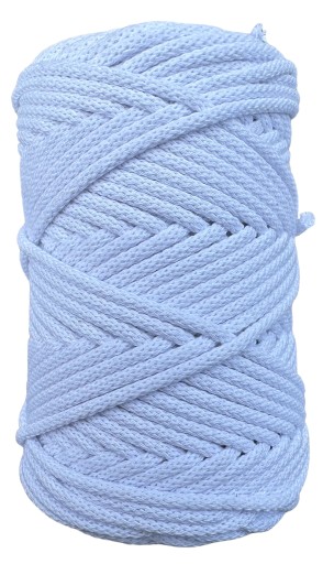 Splietaná bavlnená šnúra pre Macrame Optical White 5mm 100m