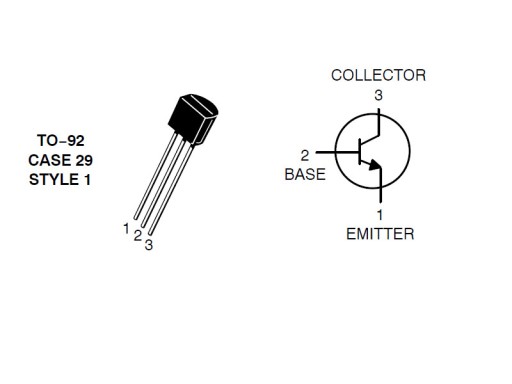 PN2222A MPS2222A 0,8A NPN (10 ks)