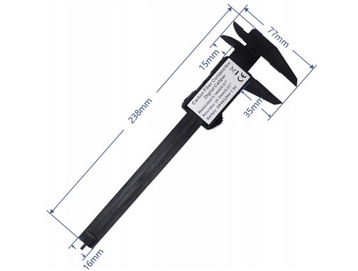 ELEKTRONICKÉ DIGITÁLNE LCD STRMEŇKA MERANIE 150MM