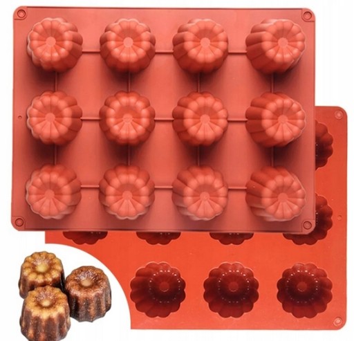 SILIKÓNOVÁ FORMA NA RELÉ SVIEČKY CANELE PANACOTTA MUBBLES