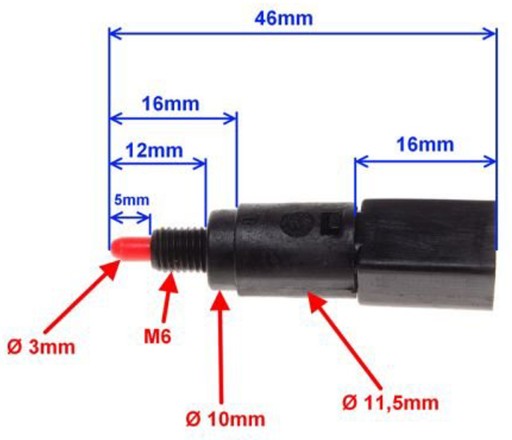 STOP SENZOR RMS 060 APRILIA YAMAHA PIAGGIO VESPA