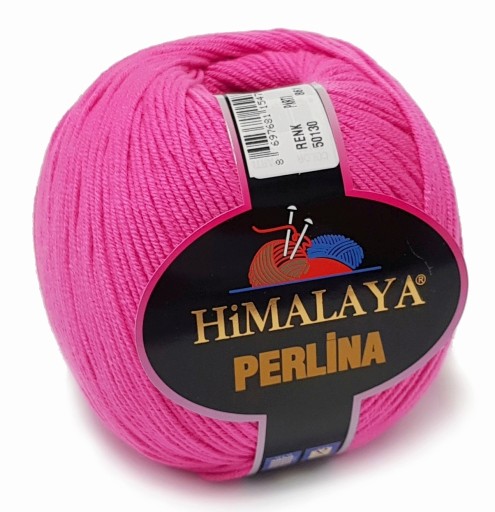 PERLINA priadza BAVLNA 50% AKRYL 100g ružová 130