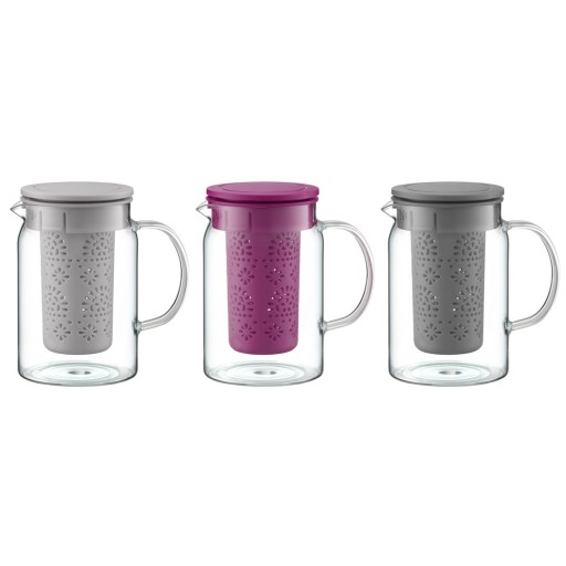89015 Žiaruvzdorný džbán s infuzérom Glamour 1000 ml fialová AMBITION