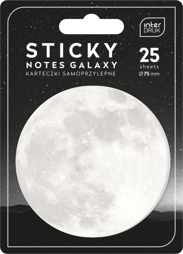 Samolepiaci zápisník GALAXY Space Planets 25 ks