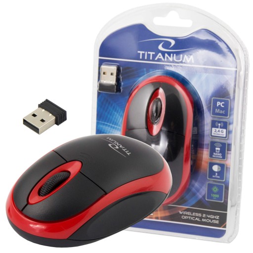 Bezdrôtová USB MYŠ TITANUM VULTURE 2,4 GHz