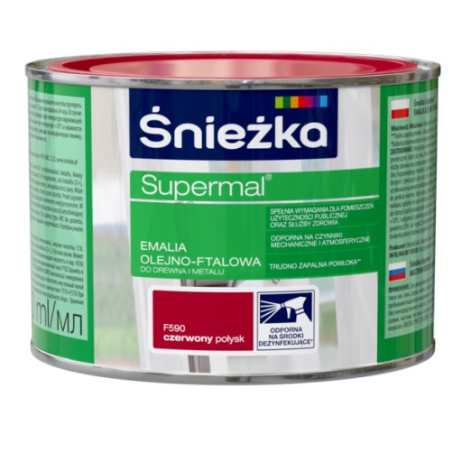 SUPERMAL OLEJ-FTAAL ENAMEL ČERVENÝ F590 0,2L