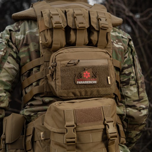 Nášivka na suchý zips VIKING EVAC M-TAC DRAKKAR SHIP PARAMEDYK MORALE COYOTE