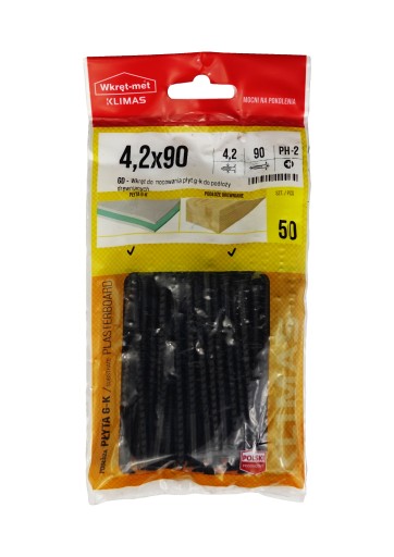Wkręt-met Skrutky do dreva KMGD 4,2*90mm 50 ks