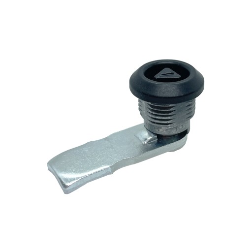 Priemyselný miniatúrny štvrťotáčkový zámok, čierny, so 7 mm trojuholníkom