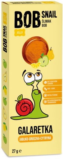 SNAIL SNACK Bob Slimák JELLY jablko-hruška-citrón PRÍRODNÉ RELÉ