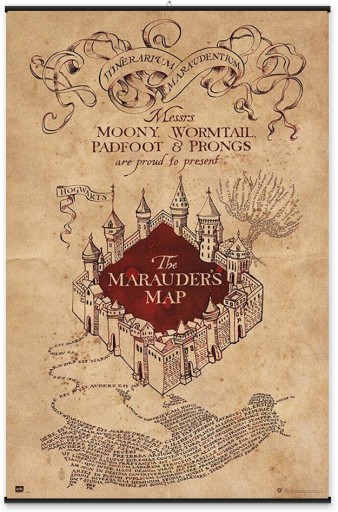 Harry Potter Marauder's Map - plagát 61x91,5 cm