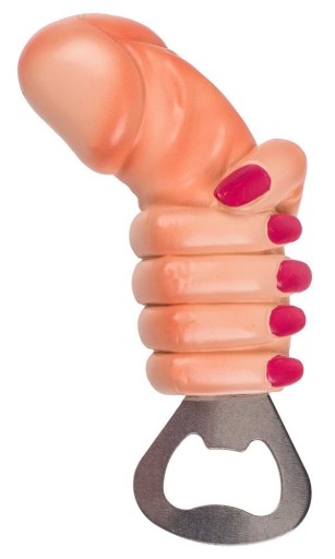 Kovový otvárač na fľaše na penis