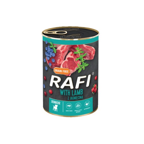 Rafi Mokré krmivo pre psov Junior Lamb 400 g
