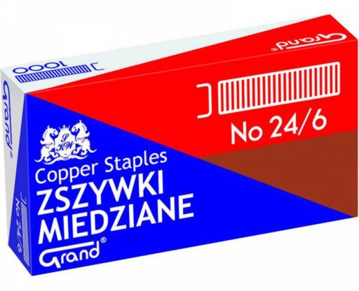24/6 MEDENÉ SPONKY 1000 KUSOV GRAND