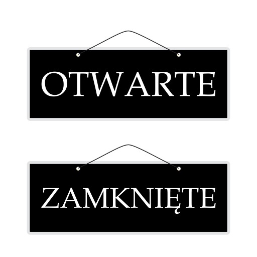 2-stranný laminovaný nápis OTVORENÉ ZATVORENÉ