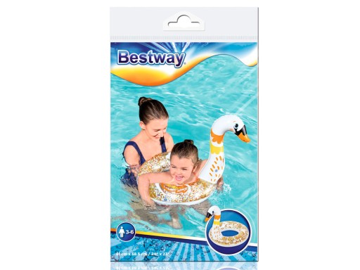 Bestway Swimming ring labuť trblietky 61cm 36306