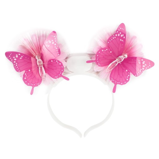 Čelenka JAR SUMMER FLOWER FLOWERS BUTTERFLIES LED