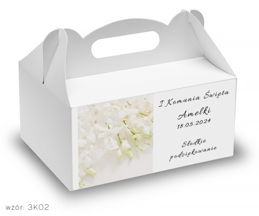 prijímacie koláčové boxy Sväté prijímanie + personalizácia