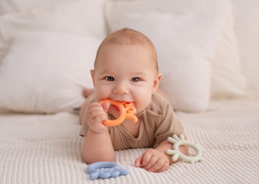 Hryzátko pre baby broskyňovú chobotnicu 3m+ GiliGums
