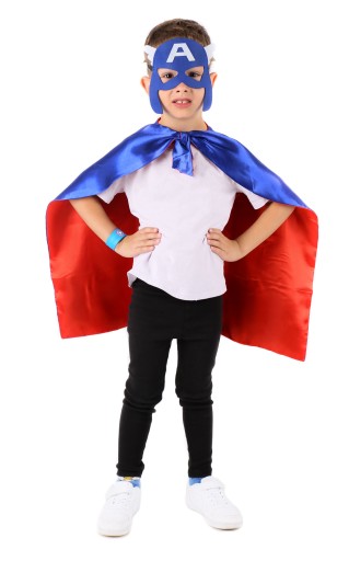 OUTFITOVÁ MASKA Captain America AVENGERS + CAPEA + NÁRAMOK