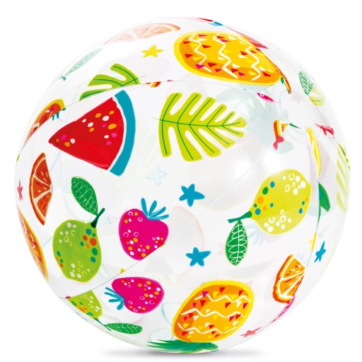 NAFUKOVANÁ PLÁŽOVÁ LOPTA OVOCNÁ 51 CM INTEX 59040