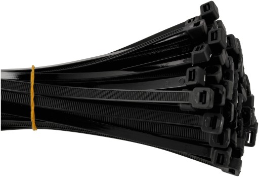 50x KABELOVÉ SPOJE ČIERNA VEĽKÁ 7,6x350