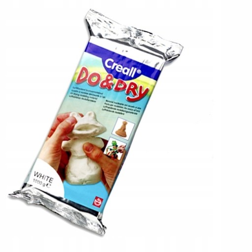 POLYMÉROVÁ HLINA BIELA MODELÁCIA 500g FOR&DRY