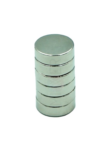 Neodymový magnet okrúhly plný 12x3,75mm 5 ks