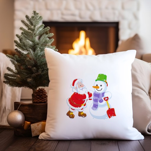 DEKORATÍVNY VANKÚŠEK 40x40 VIANOČNÝ SANTA