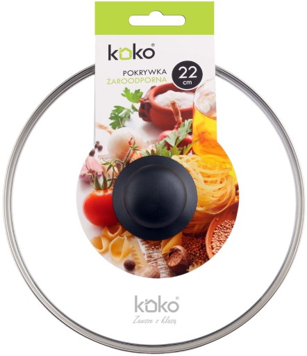KOKO - Žiaruvzdorné veko - sklo - 22 cm