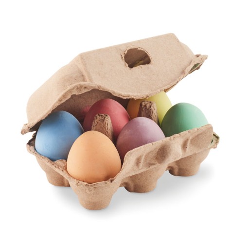 6 kriedových vajíčok VEĽKONOČNÝ DARČEK CHALK ZAJAČIK