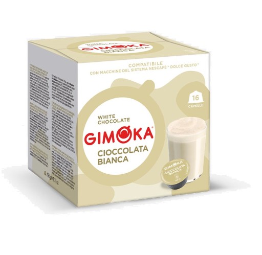 Kapsule Gimoka CIOCCOLATA BIANCA/BIELA ČOKOLÁDA pre Dolce Gusto 16