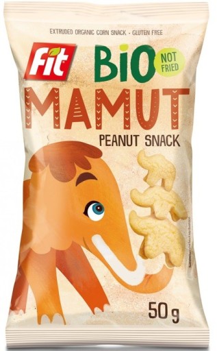 BIO MAMUT Kukuričné chrumky s orieškovou príchuťou, bez lepku (50 g) - BIO