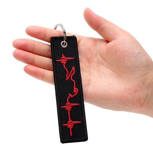 Kľúčenka RED LIFE LINE Prívesok na motorku