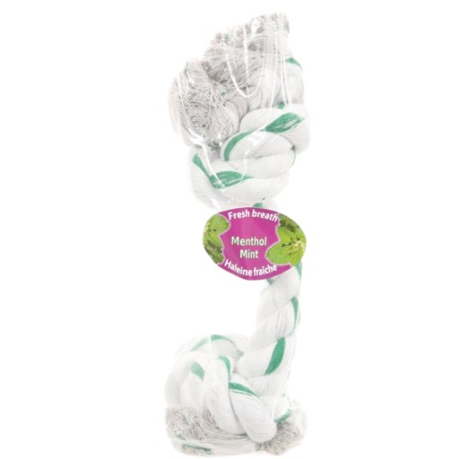 Pevné lano Zolux Pes Toy na ťahanie a aport mäta 32 cm