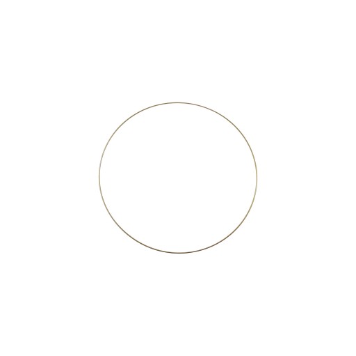 Kovový prsteň na lapač snov - zlatý, 10 cm
