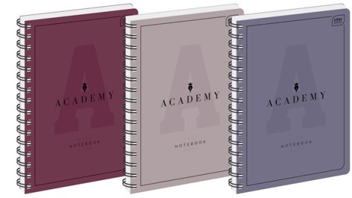 Kruhový zošit A5, 100 listov, mriežka, 90g ACADEMY