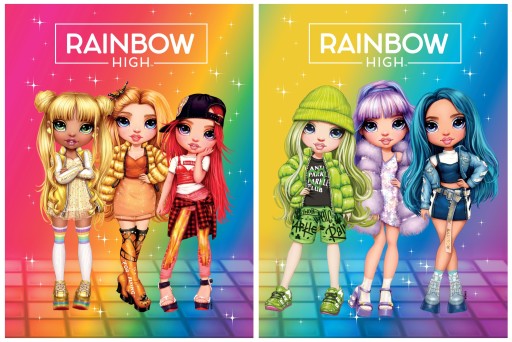 Zápisník A5 16k mriežka Rainbow High Astra Mix