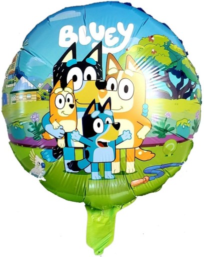 FÓLIOVÁ BALÓNKA PSÍKOV BLUEY BINGO NARODENINY 45cm