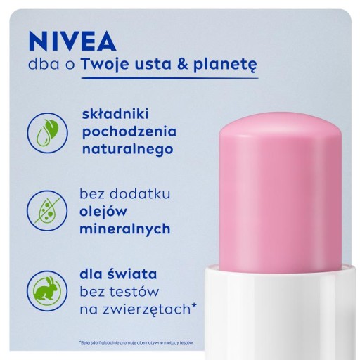 NIVEA Daisy Duck Disney Edition ošetrujúci rúž 4,8g